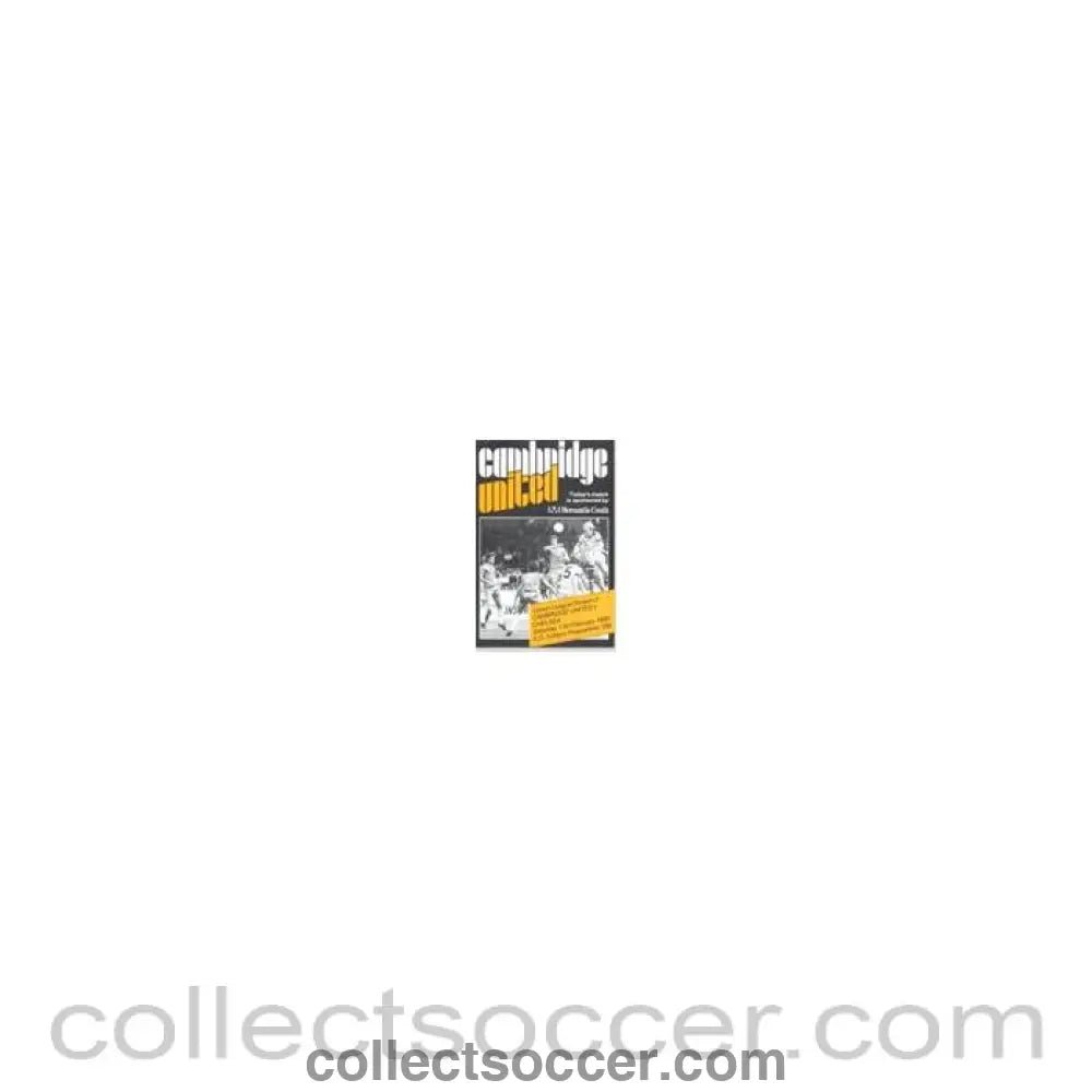 1984 - Cambridge United vChelsea official programme 11/02/1984 - Collect Soccer