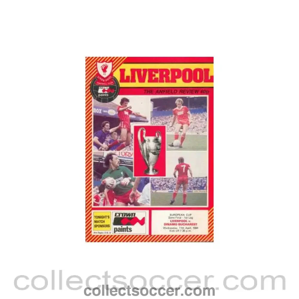 1984 European Cup Semi-Final1984 Liverpool V Bucharest 11/04/1984