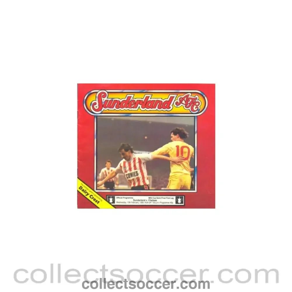 1985 - Sunderland v Chelsea official programme 13/02/1985 - Collect Soccer