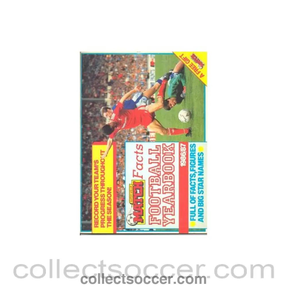 1986 - Match - Football Yearbook 1986-1987 Sticker Album with all stickers available inside - Collect Soccer