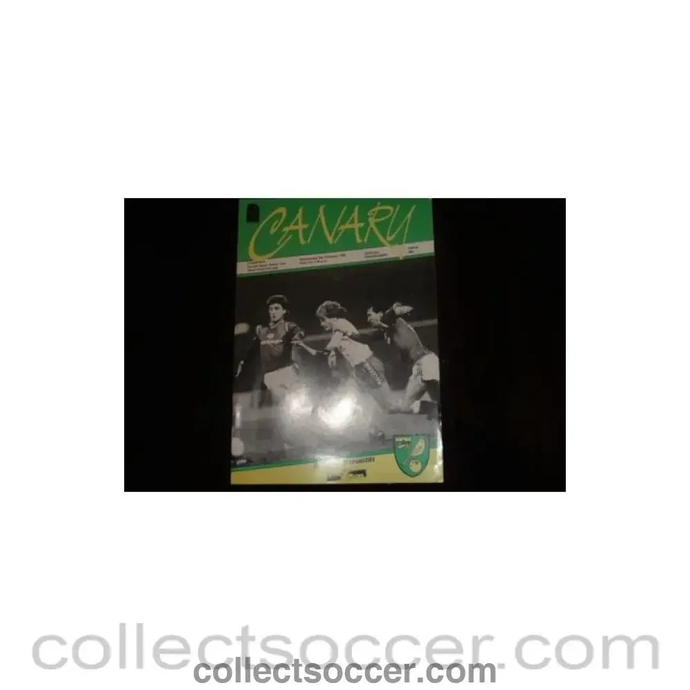 1986 - Norwich City v Liverpool official programme 05/02/1986 - Collect Soccer