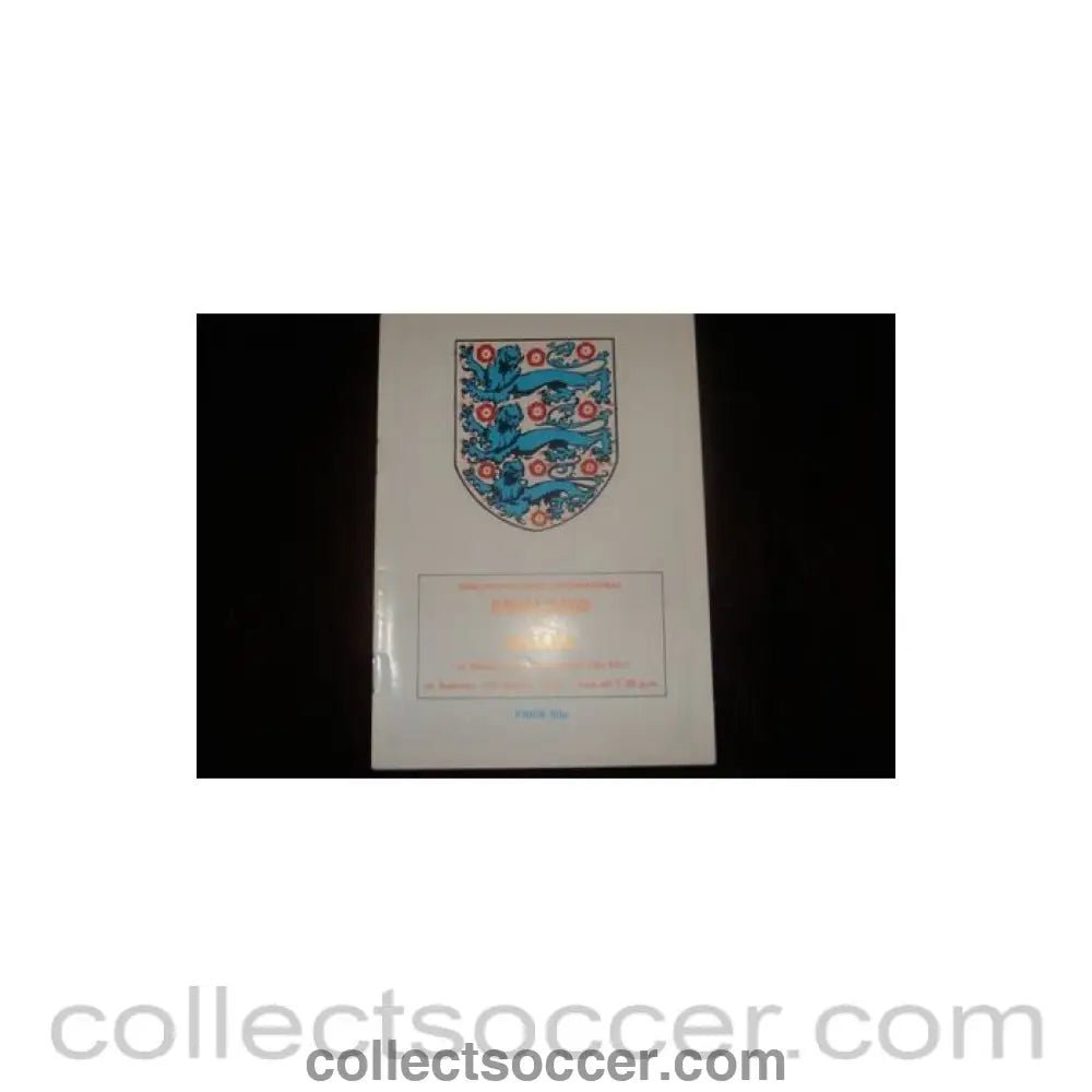 1987 - England v Wales official programme 17/03/1987 Semi - Professional - Collect Soccer