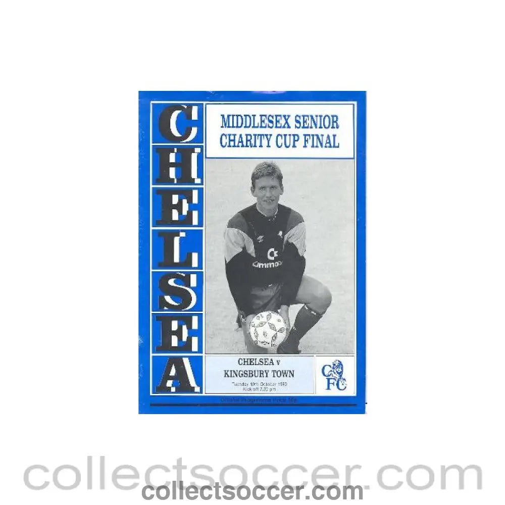 1989 - Chelsea v Kingsbury Town official programme 10/10/1989 - Collect Soccer