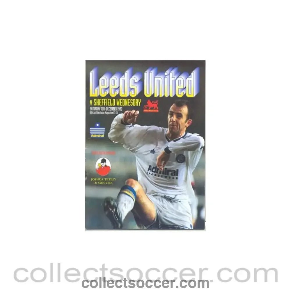 1992 - Leeds United v Sheffield Wednesday official programme 12/12/1992 - Collect Soccer