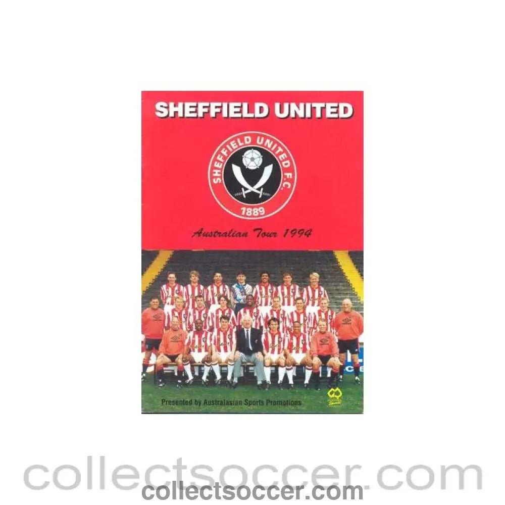 1994 - Sheffield United Australian Tour 1994 official programme - Collect Soccer