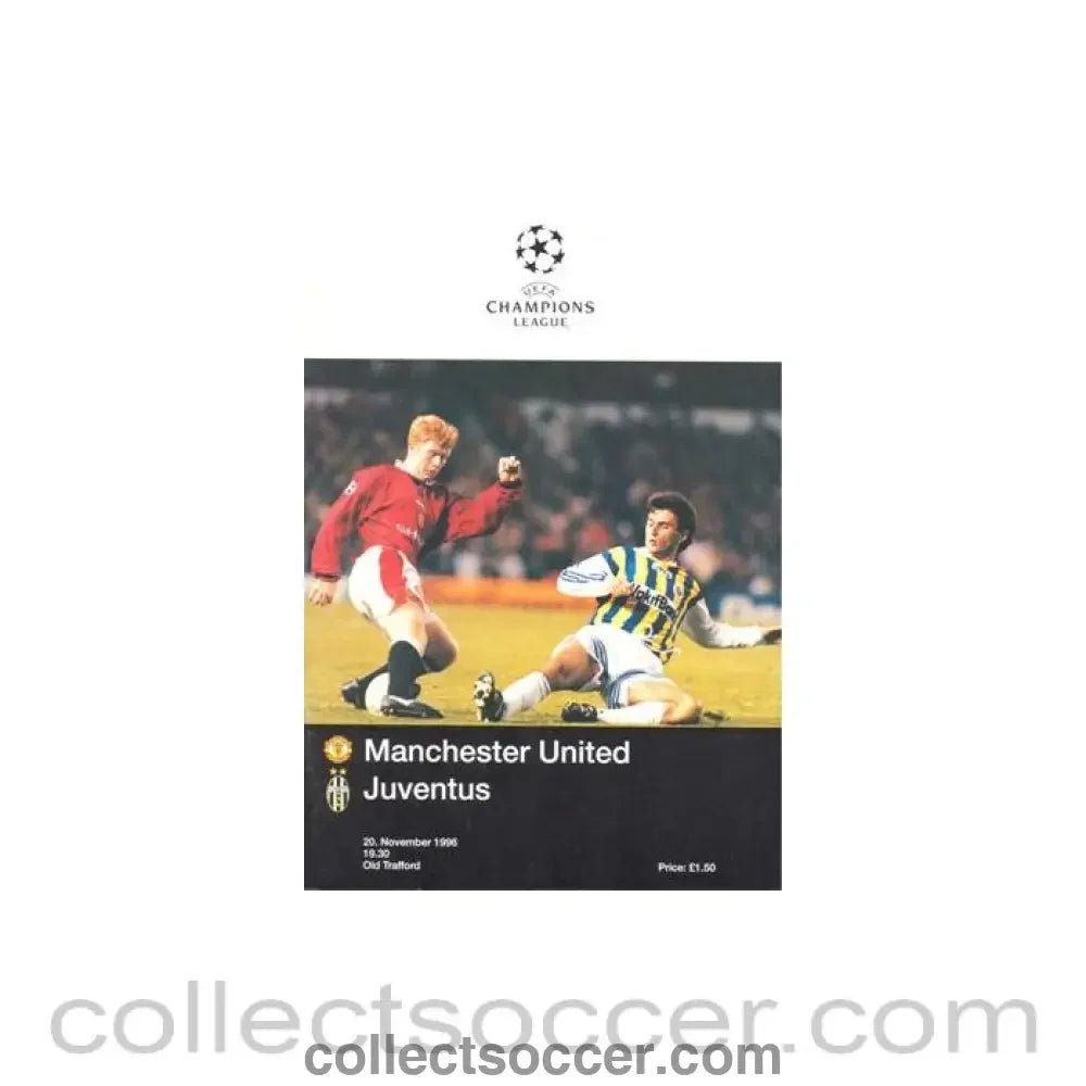 1996 - Manchester United v Juventus official programme 20/11/1996 Champions League - Collect Soccer