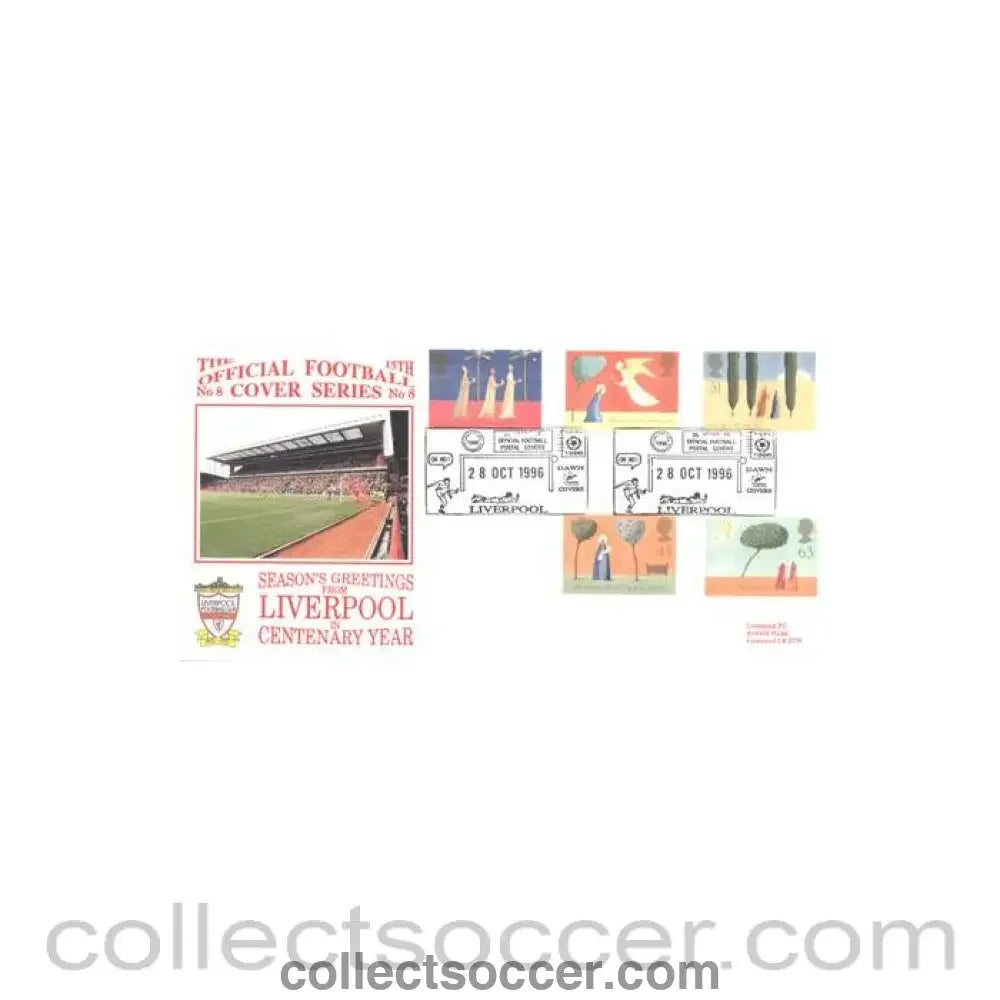 1996 - Season’s Greetings from Liverpool on Centenary Year First Day Cover of 28/10/1996