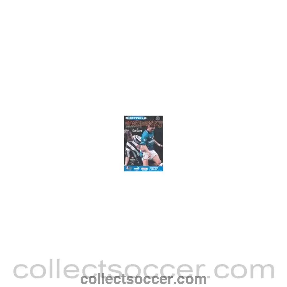 1996 - Sheffield Wednesday vChelsea official programme 07/09/1996 Carling Premiership - Collect Soccer