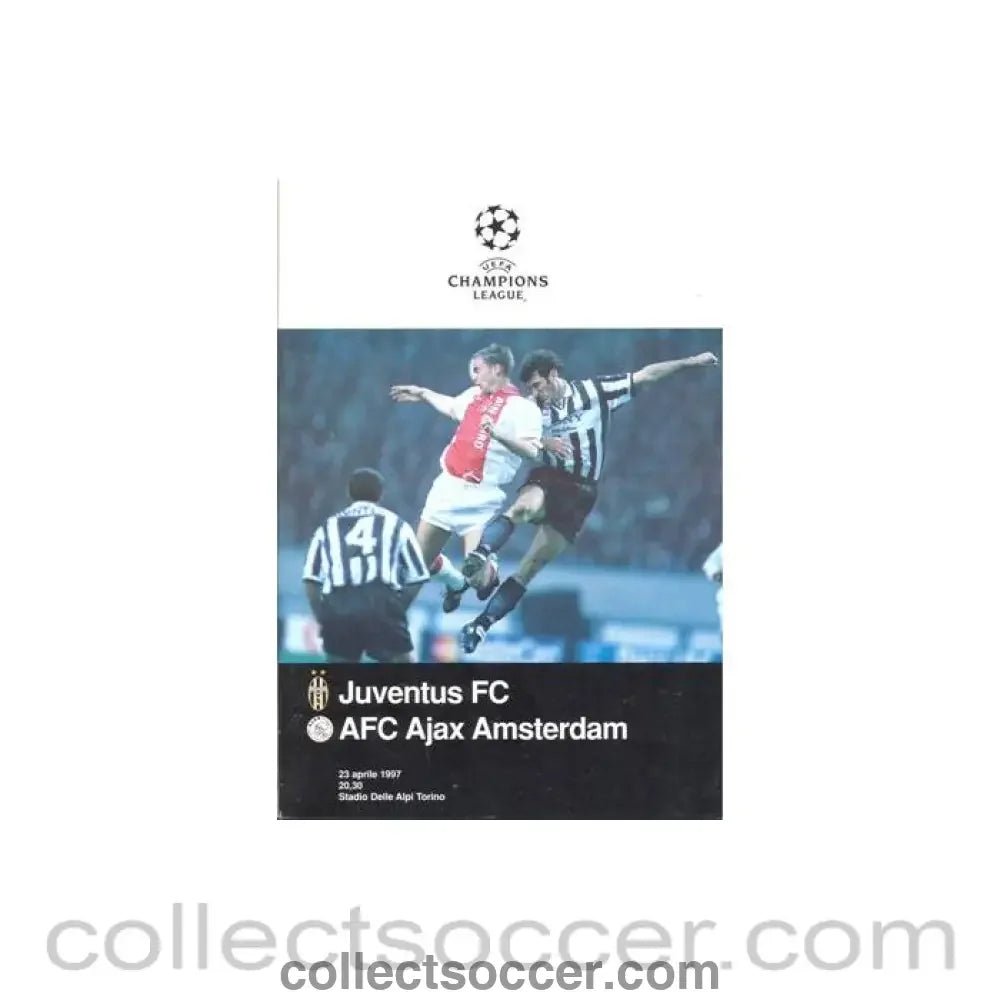 1997 Juventus v Ajax official programme 23/04/1997 Champions League - Collect Soccer
