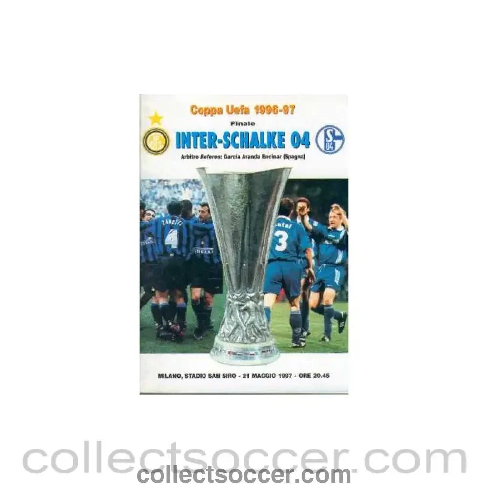 1997 UEFA Cup Final Official Programme Inter Milan V Schalke - Collect Soccer