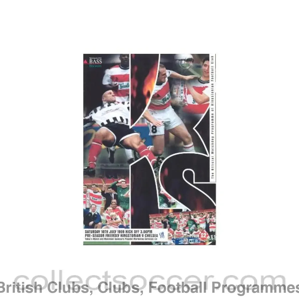 1999 - Kingstonian vChelsea official programme 10/07/1999 Pre-Season Friendly