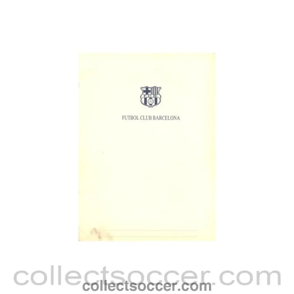 2000 - Barcelona v Chelsea press pack 15/03/2000, the Barcelona press pack, reduced price - Collect Soccer