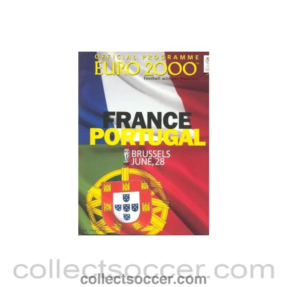 2000 European Championship France V Portugal Official Programme