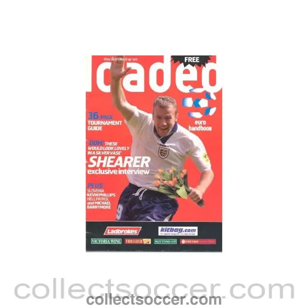 2000 - Loaded - Euro 2000 Handbook 36 Pages Tournament Guide - Collect Soccer