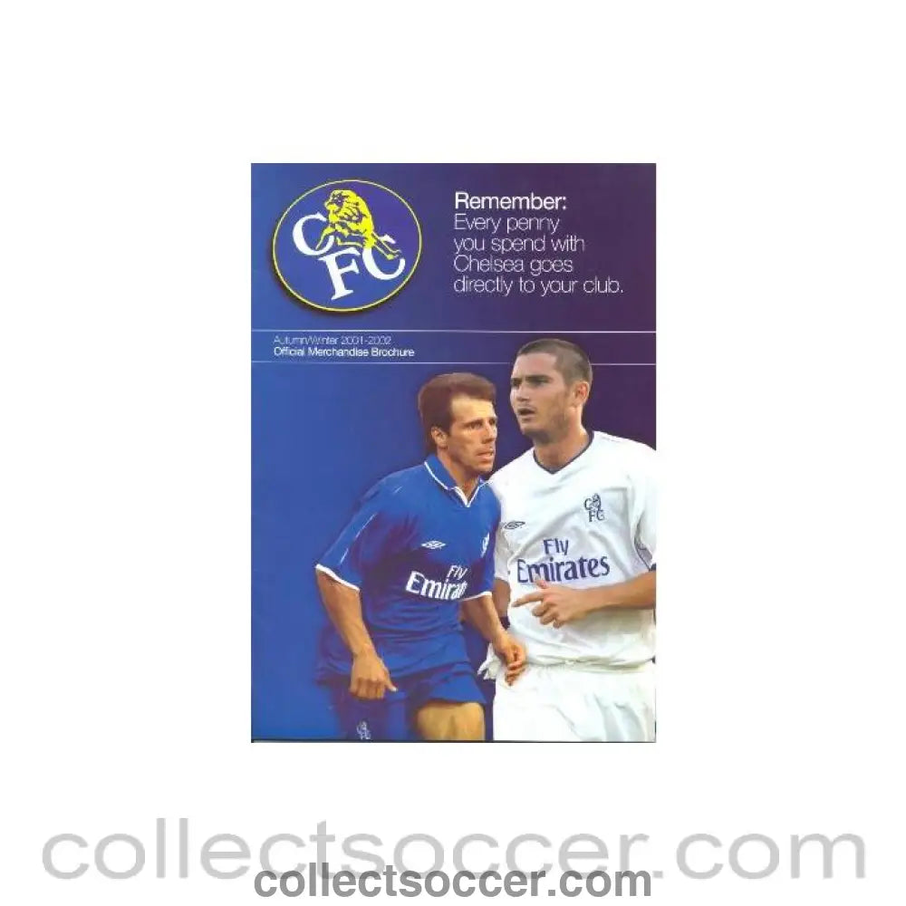 2001 - Chelsea Official Merchandise Catalogue Autumn/Winter 2001-2002