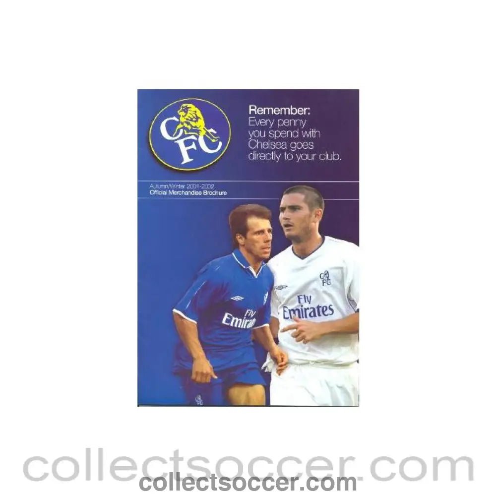2001 - Chelsea Official Merchandise Catalogue Autumn/Winter 2001-2002 - Collect Soccer