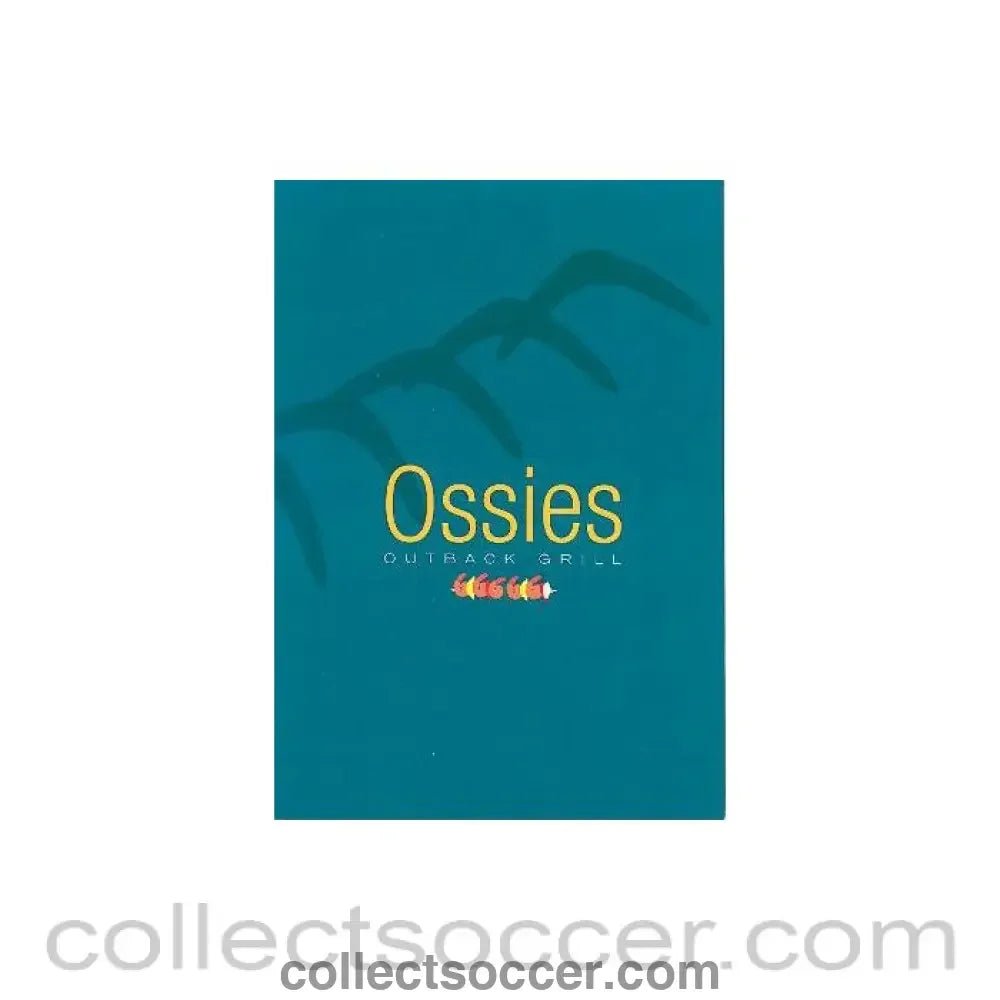 2001 - Chelsea v Middlesbrough Ossies menu 23/09/2001 - Collect Soccer