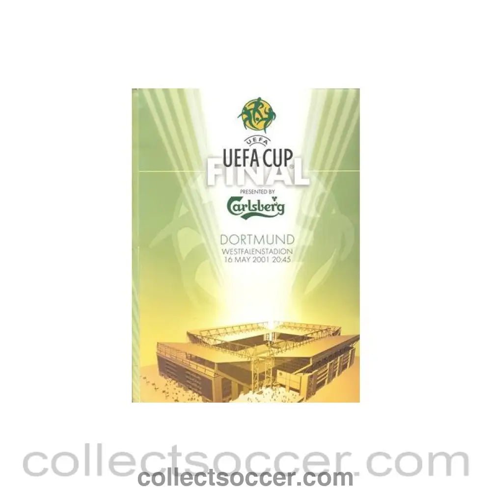 2001 UEFA Cup Press Pack Liverpool V Alaves, with update - Collect Soccer