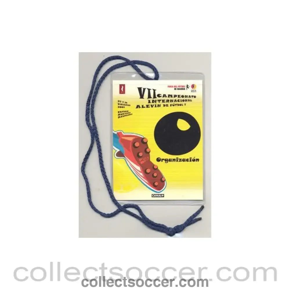 2002 - Youth Tournament with Manchester United organisation pass 27-28/12/2002 Canal+ - Collect Soccer
