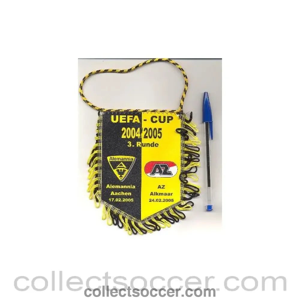2004 - Alemania Aachen x Alkmaar UEFA Cup 2004-2005 Pennant - Collect Soccer