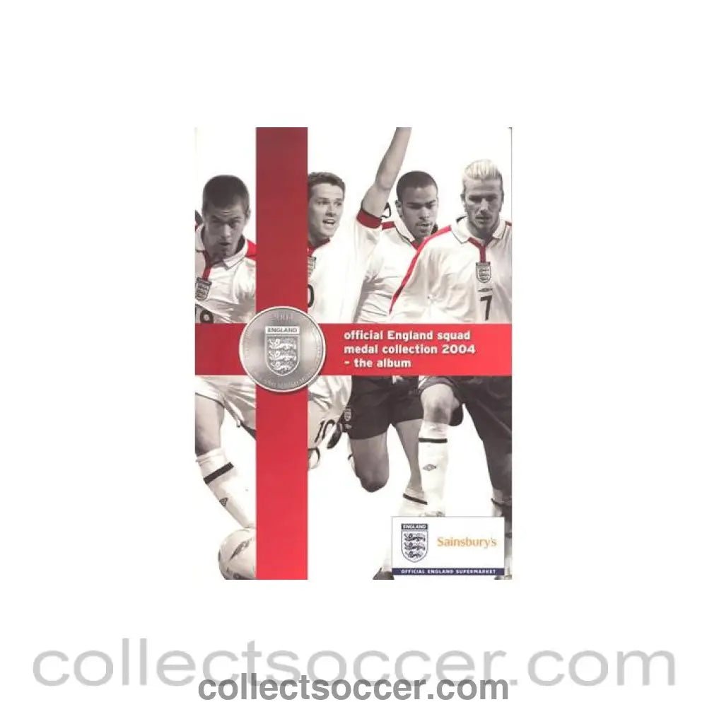 2004 - Official England Squad Medal Colection 2004 - the Album - Collect Soccer