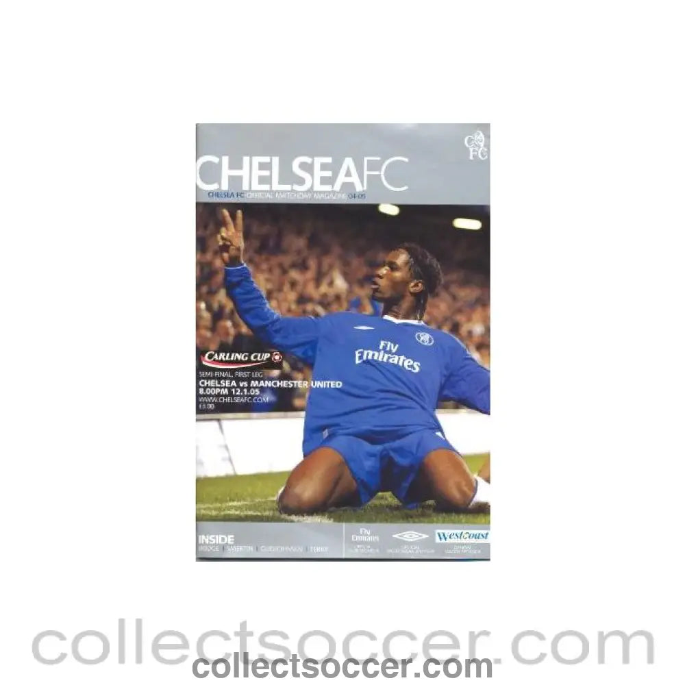 2005 - Chelsea v Manchester United official programme 12/01/2005