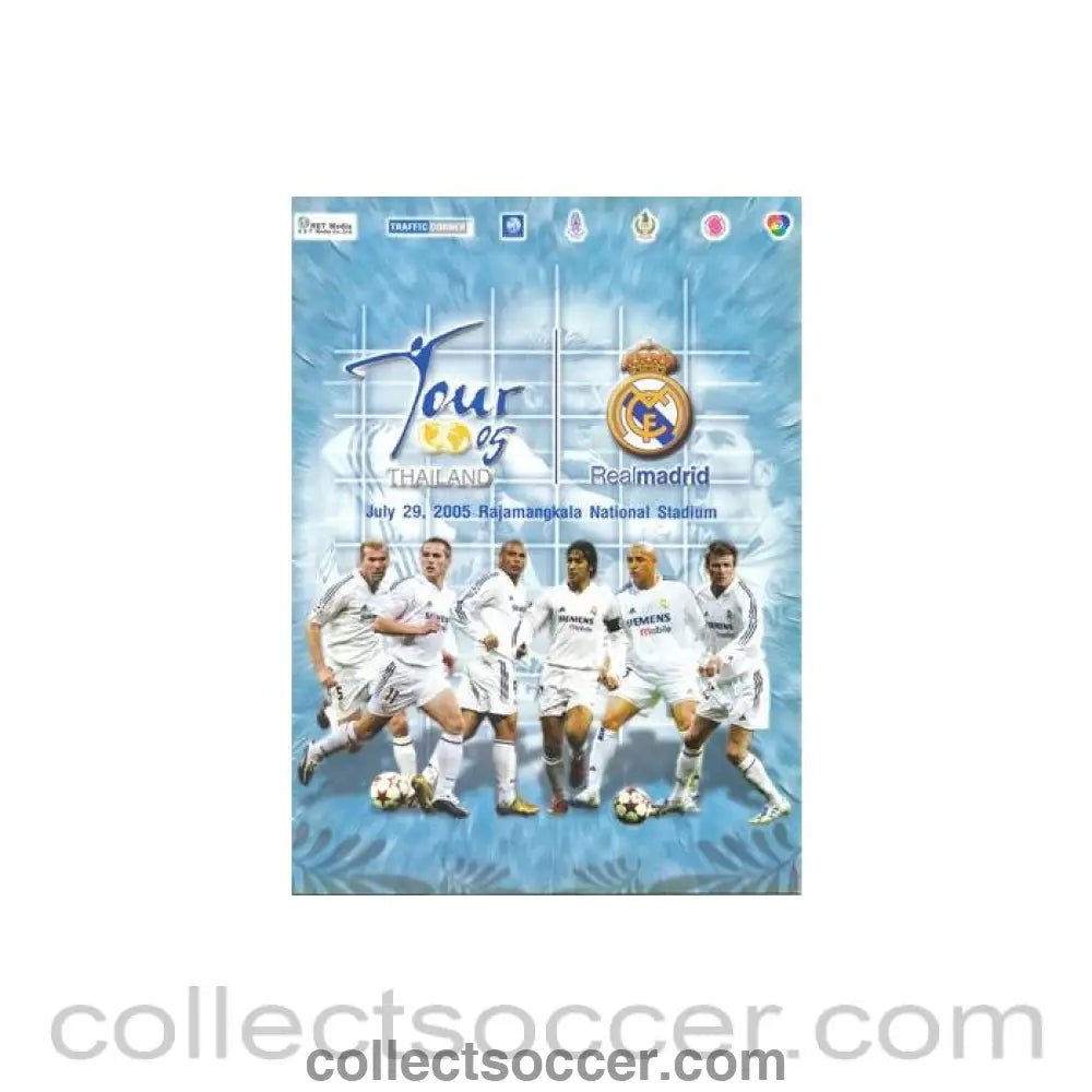 2005 Thailand v Real Madrid official programme 29/07/2005 - Collect Soccer