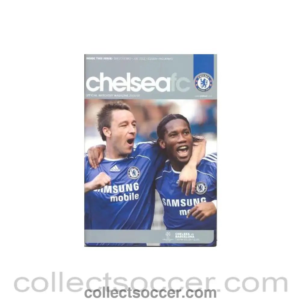 2006 - Chelsea v Barcelona official programme 18/10/2006 - Collect Soccer