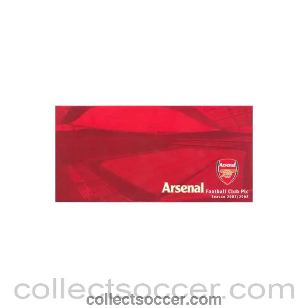 2008 - Arsenal v Milan 20/02/2008 Champions League welcome letter & information for the media in a wallet - Collect Soccer