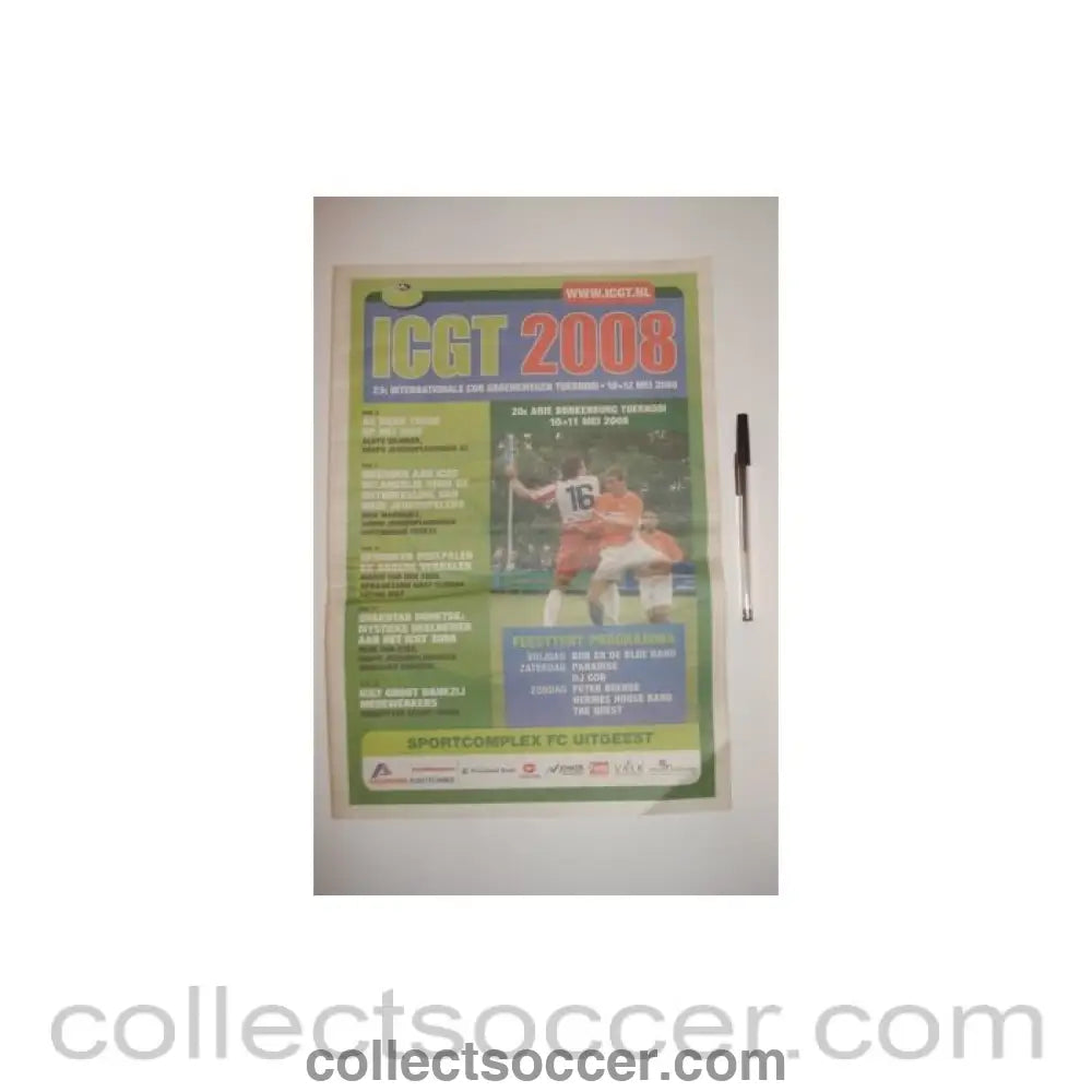 2008 - ICGT Youth Tournament May 2008 official newspaper - like programme - Collect Soccer