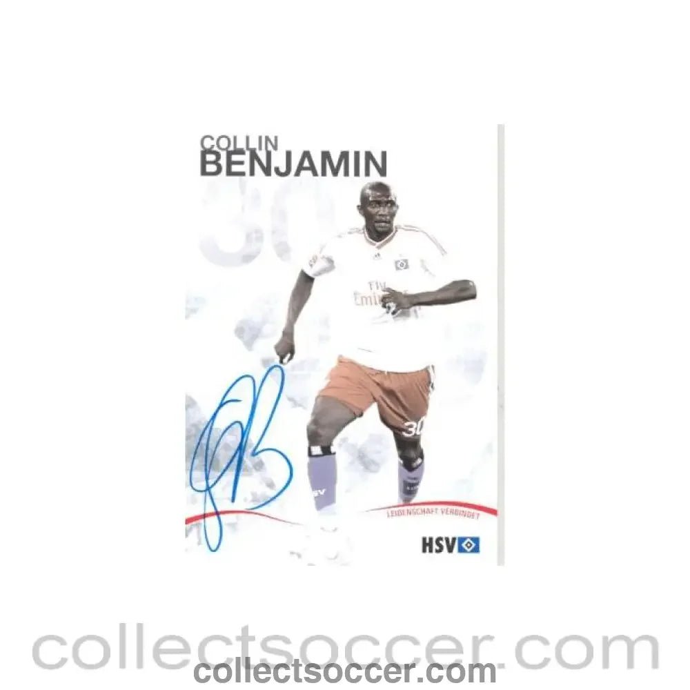 2009 - Hamburg Collin Benjamin originally signed card of Season 2009-2010 - Collect Soccer
