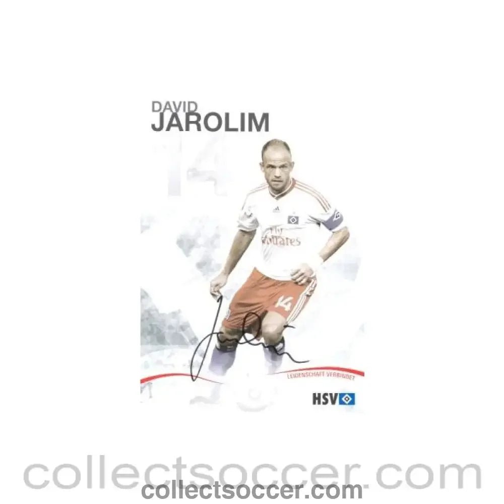 2009 - Hamburg David Jarolim originally signed card of Season 2009-2010 - Collect Soccer