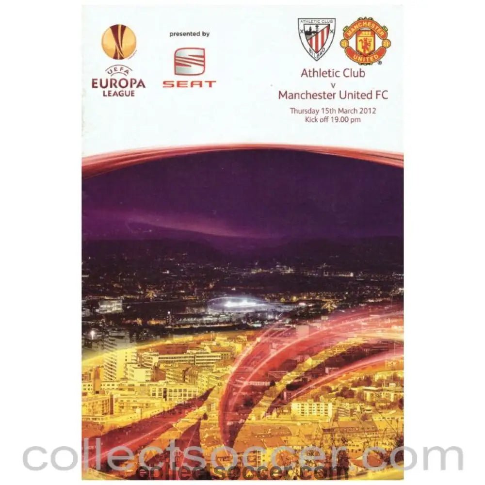 2012 Athletic Bilbao v Manchester United Official Programme - Collect Soccer