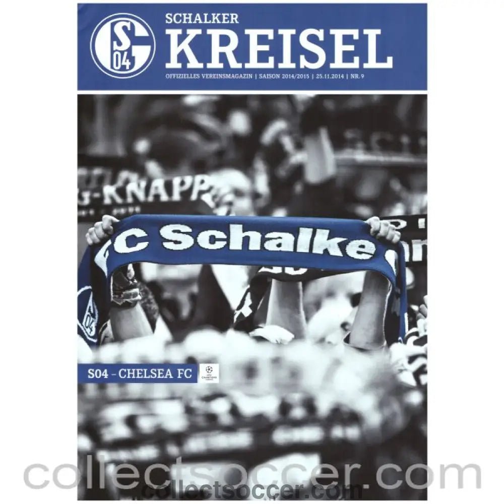 2014 - Schalke v Chelsea Official Programme 25/11/2014 - Collect Soccer
