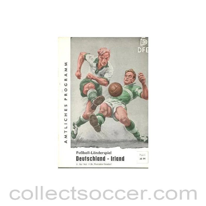 1960 - Germany v Ireland official programme 11/05/1960 - Collect Soccer