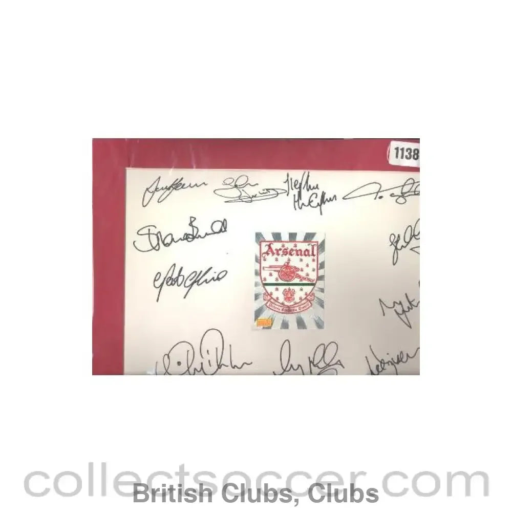Arsenal signatures