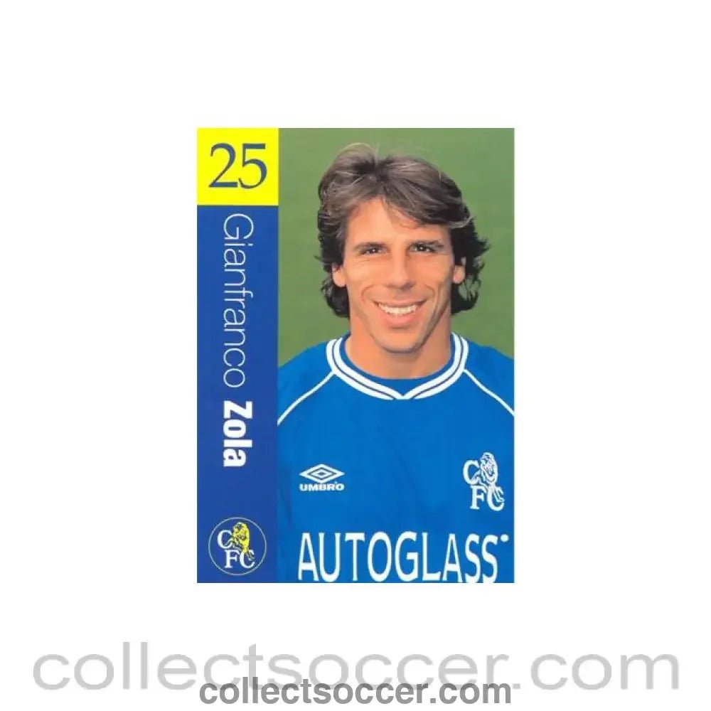 Chelsea - Gianfranco Zola official Chelsea card - Collect Soccer