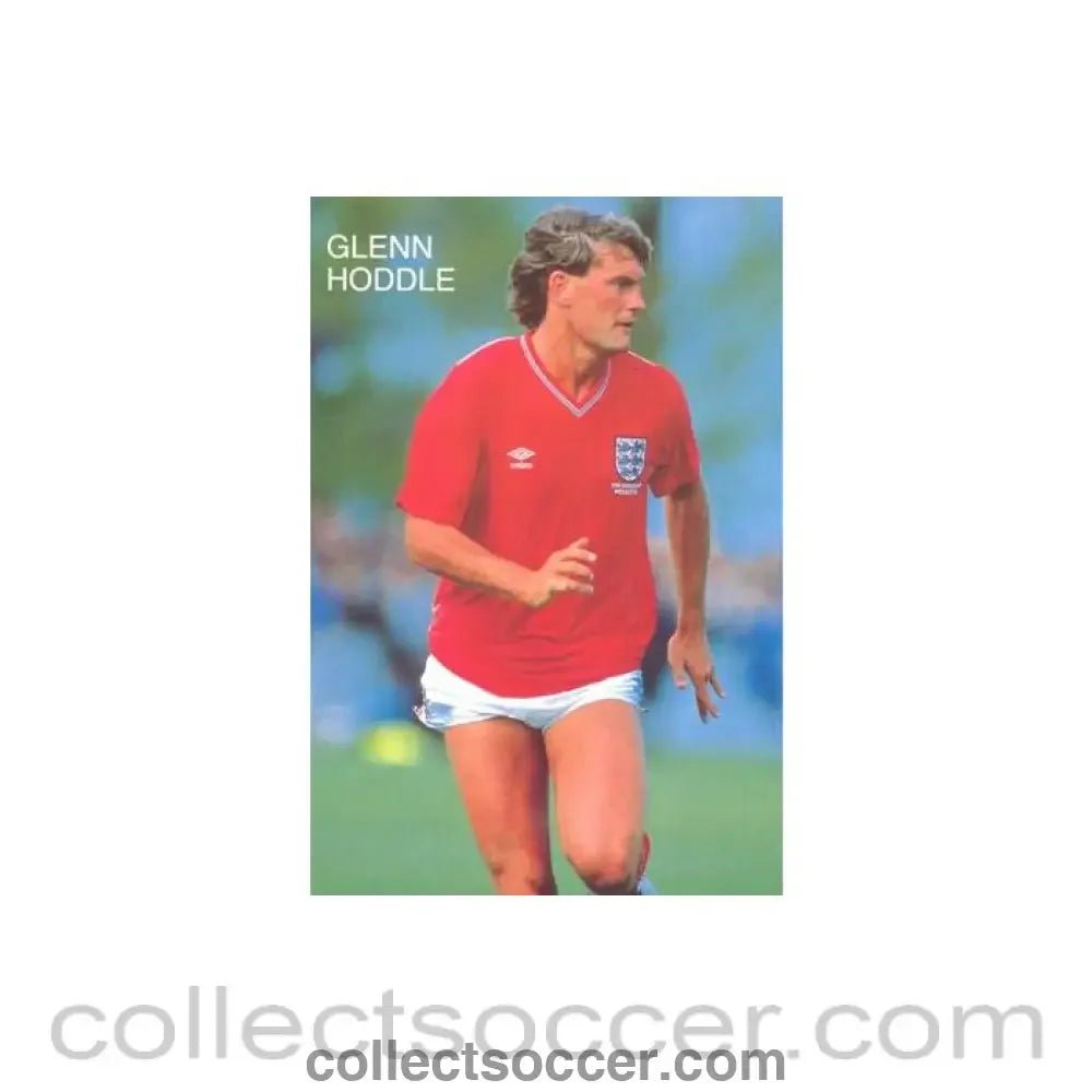 England - Glenn Hoddle colour postcard - Collect Soccer