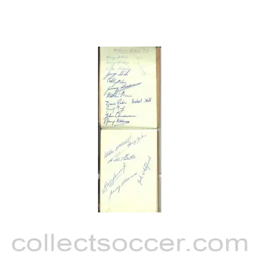 Footballers Signatures Collection