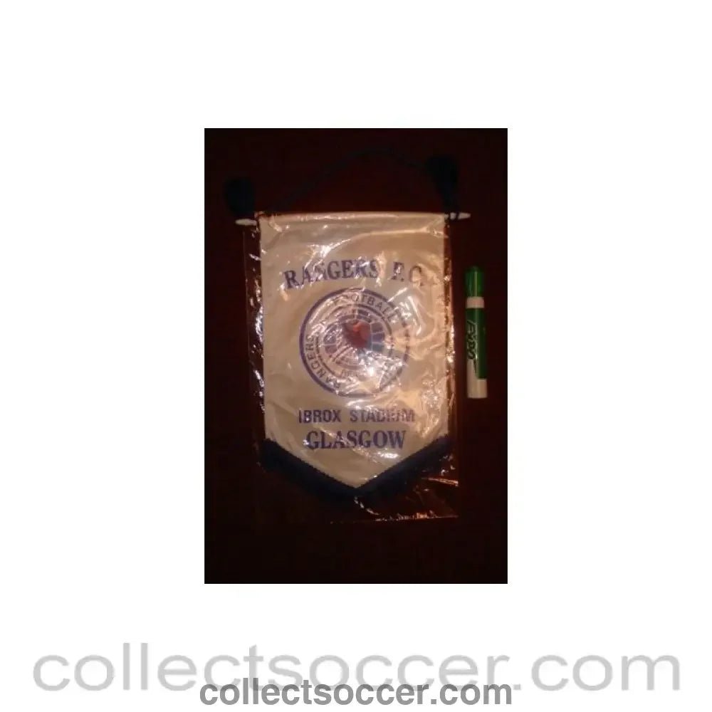 Glasgow Rangers Ibrox Stadium, Glasgow Pennant once property of the football referee Neil Midgley - Collect Soccer