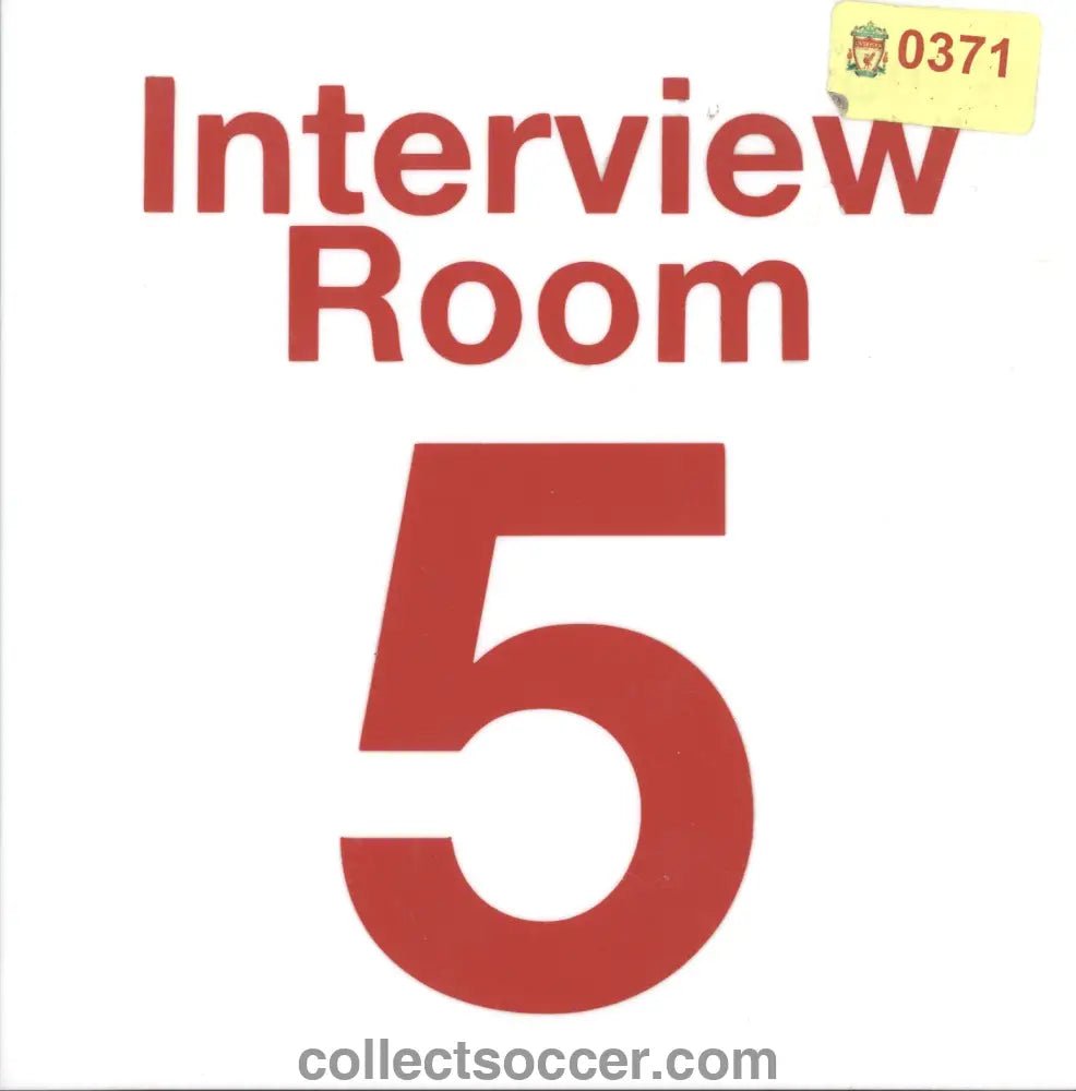 Liverpool FC From Anfield Itself Interview Sign Once on the Wall of Main Stand - Collect Soccer