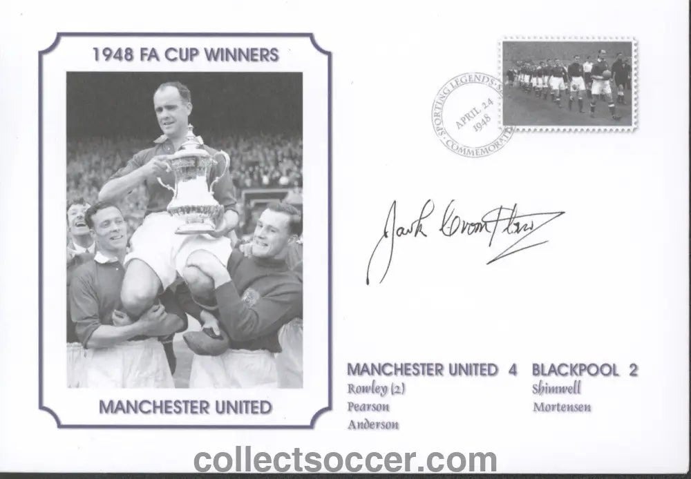 Manchester United Jack Crompton Signed First Day Cover - Collect Soccer