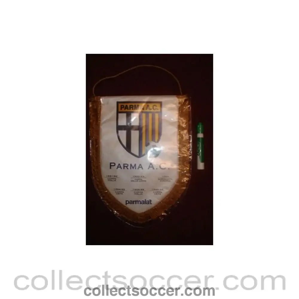 Parma F.C. large Pennant once property of the football referee Neil Midgley - Collect Soccer