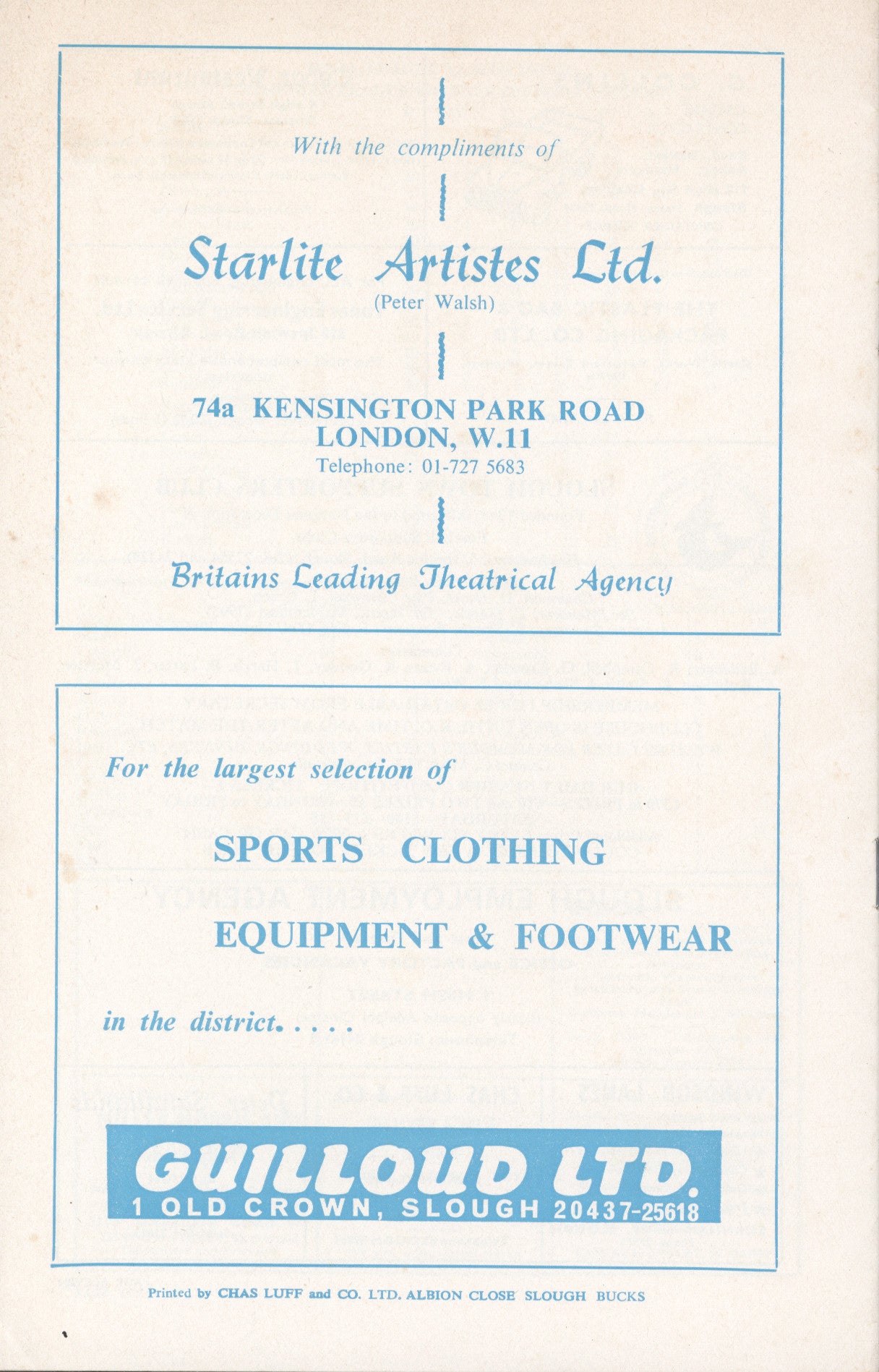 1971 Slough v Chelsea official programme 24/05/1971 - Collect Soccer