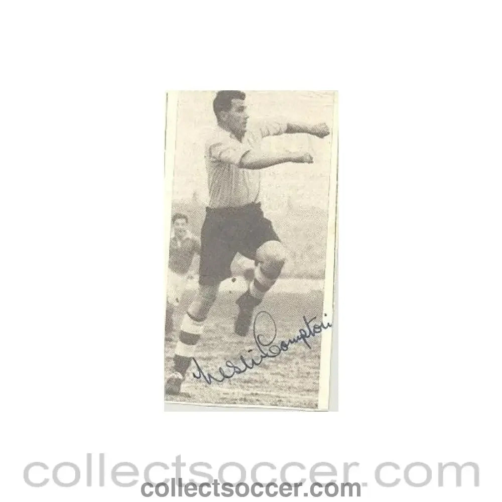 Signed Newspaper Cutting Photograph of an unknown footballer