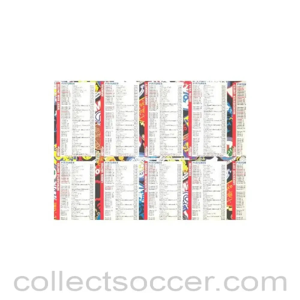 Sunday Mirror Fixtures
