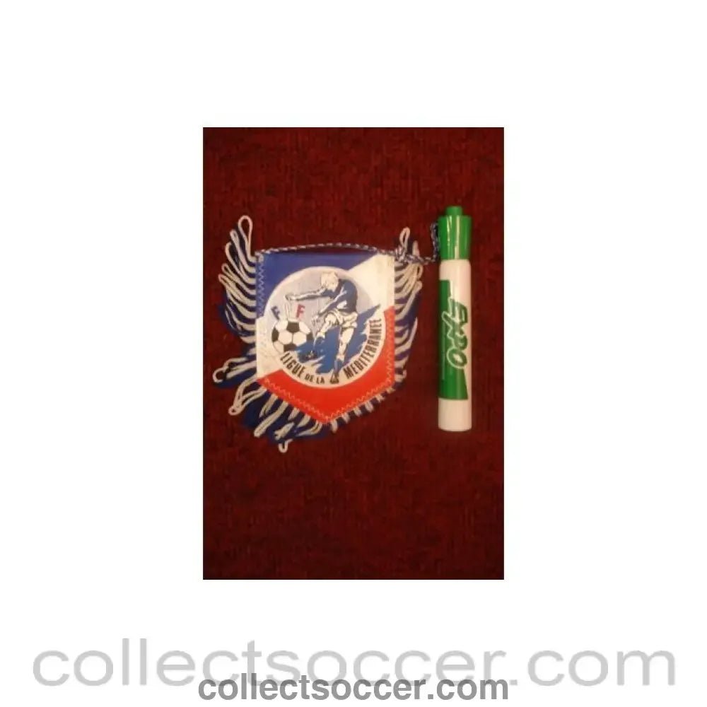 The French Mediterranean Football League Pennant once property of the football referee Neil Midgley - Collect Soccer