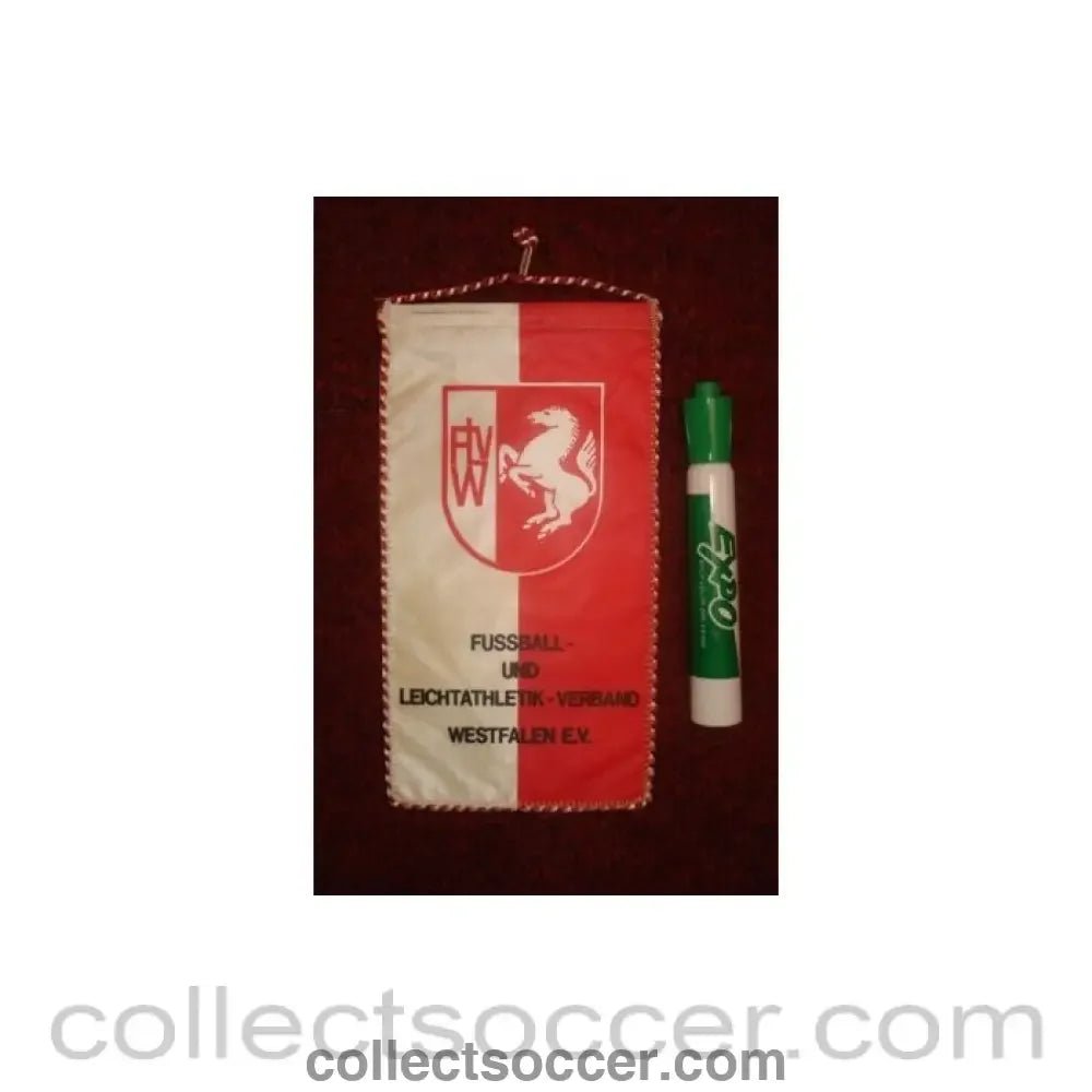 The Westfalen Football Association, Germany Pennant once property of the football referee Neil Midgley - Collect Soccer