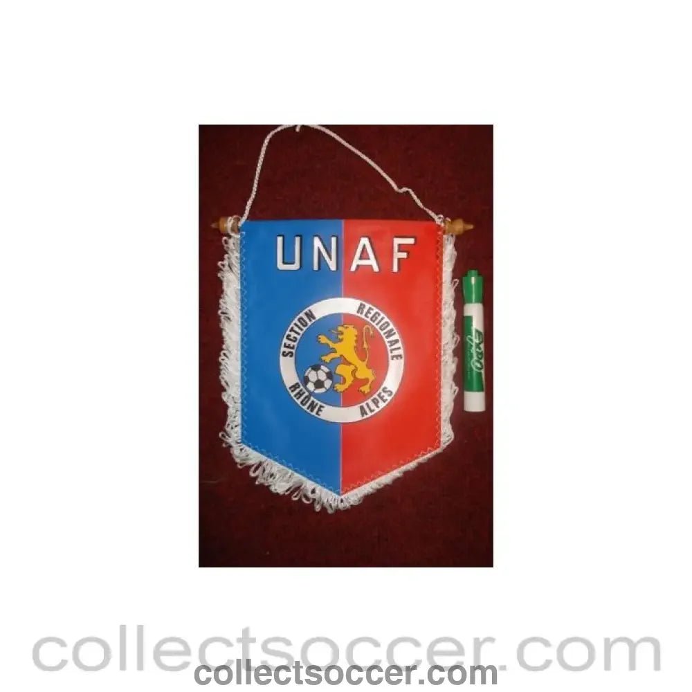 UNAF - Section Regionale Rhone Alpes - Pennant once property of the football referee Neil Midgley - Collect Soccer