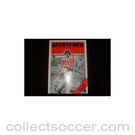 1976 - Brentford v Luton Town official programme 14/09/1976 Kent Cup Final - Collect Soccer